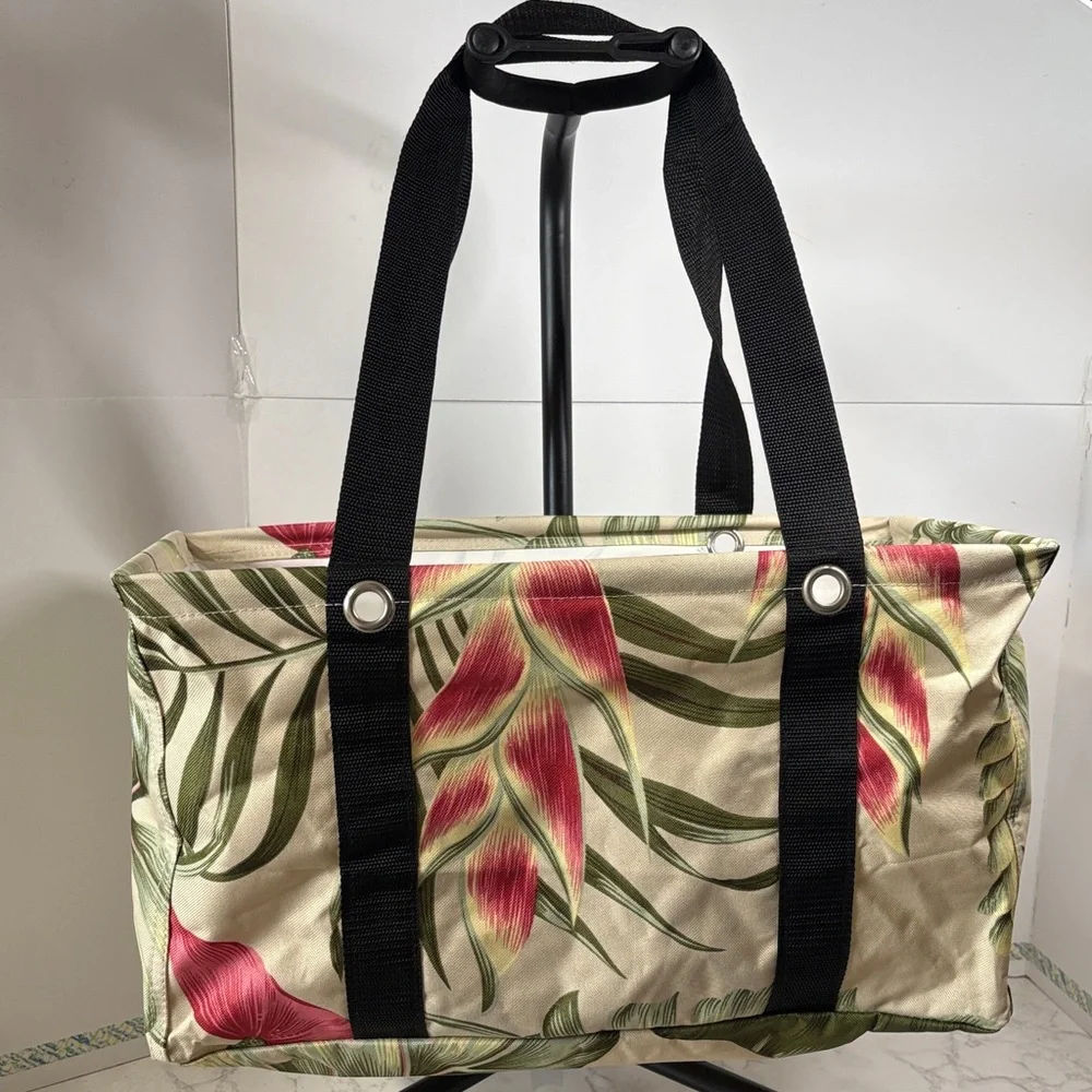 Hawaii Kauhale Living Floral Canvas Tote Bag - Picture 2 of 6